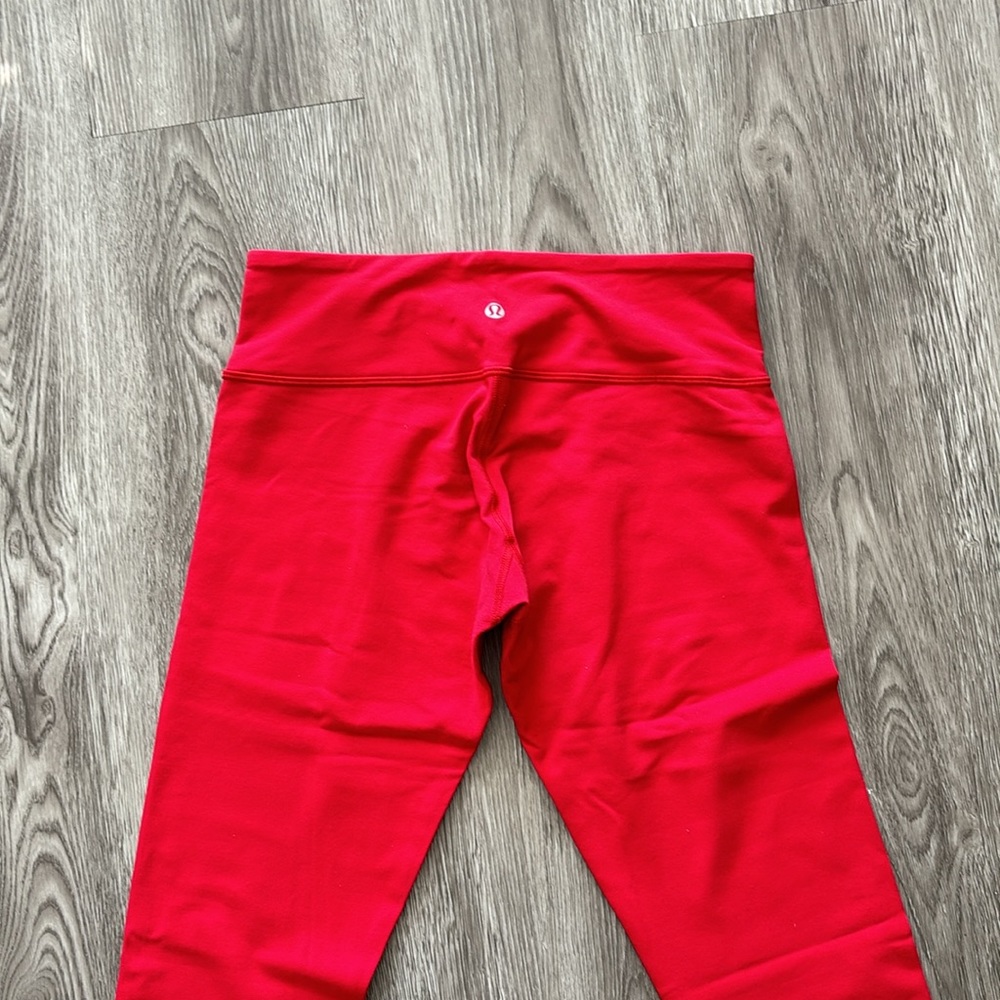 Lululemon Wunder Under Luon Pant Bright Red Size 8